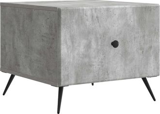vidaXL Mesa De Caf&eacute; Gris Hormig&oacute;n 49 X 50 X 40 Cm Madera De Ingenier&iacute;a Vidaxl