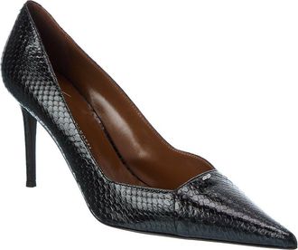 Giuseppe Zanotti Raquel 85 Snake-Embossed Leather Pump