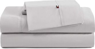 Tommy Hilfiger Cotton Percal Sheet Set in Grey at Nordstrom, Size Twin X-Long