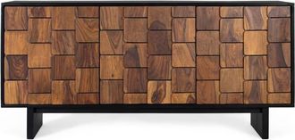 Giner&Colomer Aparador fabricado en madera mango con tres puertas 160 cm