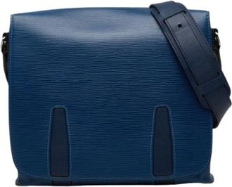Louis Vuitton Pre-owned Vintage Shoulder Bag - Dames - Vintage Schoudertas - Blauw - ONE Size - Leer - Vintage
