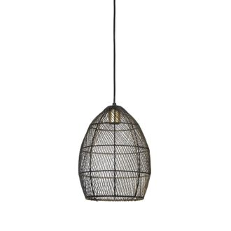 Light & Living L&aacute;mpara Colgante - Meya - Negro - Metal - E27 - - Light&living
