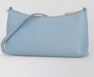 Coccinelle shoulder bag pebbled leather adjustable chain strap