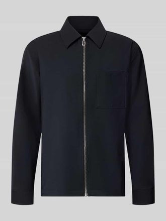 Joop Jacke mit Kentkragen und Rei&szlig;verschluss Modell Keano in Marine, Gr&ouml;&szlig;e XXL