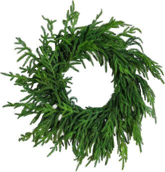 Nearly Natural 24In. Artificial Real Touch Norfolk Island Pine Wreath