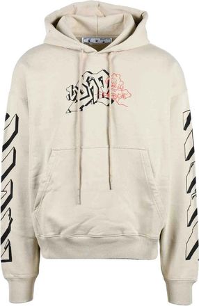 Off-white Cotton Sweatshirt - Beige