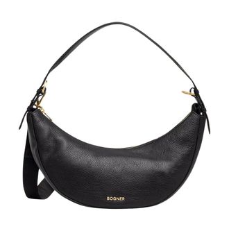 Bogner Wallis Kyla Crossbody Tas - Dames - Tassen - Zwart - Maat: ONE Size Leer