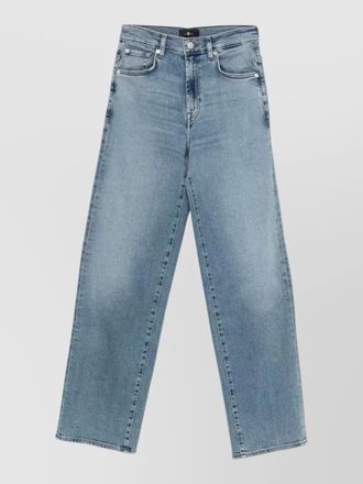 7 For All Mankind denim straight-leg jeans