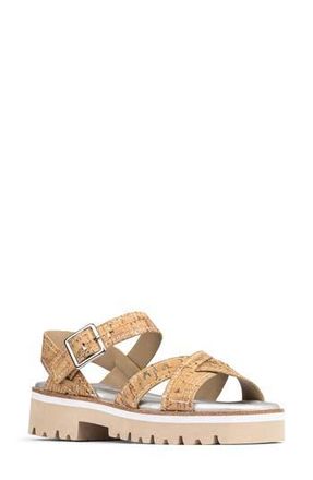 Donald J Pliner Lug Sole Slingback Sandal in Natural/Silver at Nordstrom Rack, Size 9.5