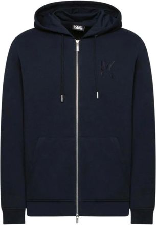 Karl Lagerfeld Heren, Sweatshirts & Hoodies, Blauw, Maat: XL