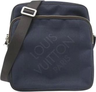 Louis Vuitton Pre-owned Cross Body Bags, male, Blue, Size: ONE SIZE Pre-owned Canvas Shoulder Bag