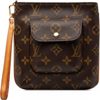Louis Vuitton Brown Pvc Leather Pouch (Pre-Owned)