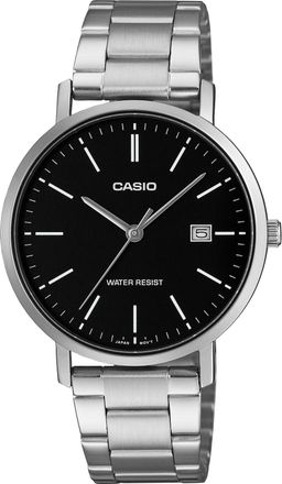 Casio Mens Black Dial Stainless Steel Bracelet Analog Watch - MTP-VT05D-1EDF