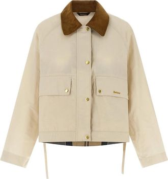 Barbour Medland Showerproof Jacket - Dames - Zomerjassen - Beige - XL - Katoen - Jassen