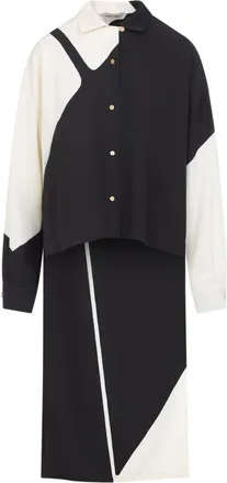 Alberta Ferretti Black Abstract Shirt