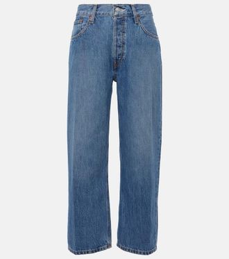 Re/Done Jeans Loose Crop a vita alta