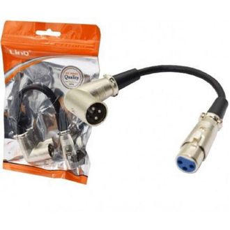 Trade Shop Trade Shop - Cable Adaptador De Audio De Xlr Macho A Xlr Micr&oacute;fono Angular Femenino Kl-9233