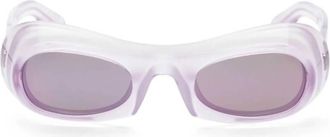 Ferragamo Lilac Flash Irregular Ladies Sunglasses SF2030S 532 51