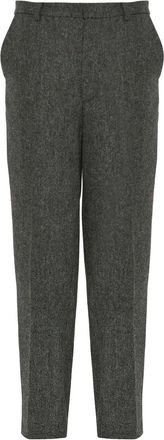 Yves Salomon Pantaloni dritti in tweed - Grigio