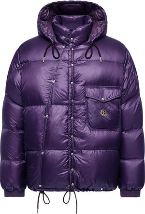 Moncler Moncler Karakorum Hooded Short Down Jacket, Women, Purple, Size: 00