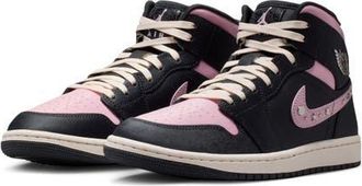 Nike Jordan Air Jordan 1 Mid SE Basketball Sneaker in Anthracite/Iced Carmine at Nordstrom, Size 10.5