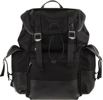 Tod's Tods Medium Fabric And Leather Backpack