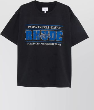 Rhude printed cotton crewneck t-shirt