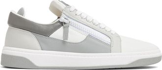 Giuseppe Zanotti GZ94 double-zip low-top sneakers - men - Leather/Rubber/Fabric - 44.5 - White
