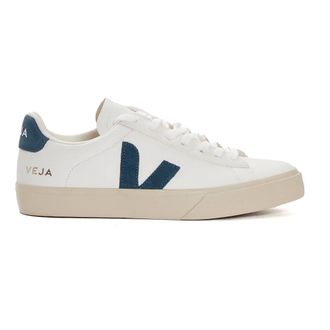 Veja White California Blue Leather Trainers - male - Veja - Sneakers - White - 11 UK - Shoes