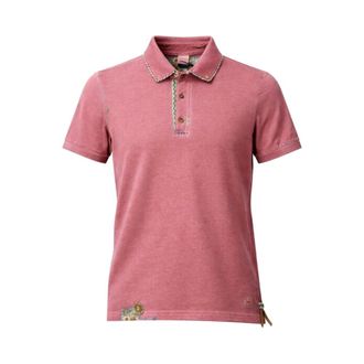 Bob Bob, Polo Shirts, male, Pink, Size: XL Washed Piqu&eacute; Polo
