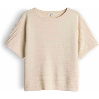 OPUS Parzi T-Shirt - Dames - Tops - Beige - Maat: M