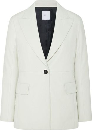 Rosetta Getty peak-lapel leather blazer - women - Lambskin - 2 - Neutrals