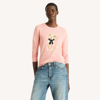 Nautica Womens Scarf Dog Sweater