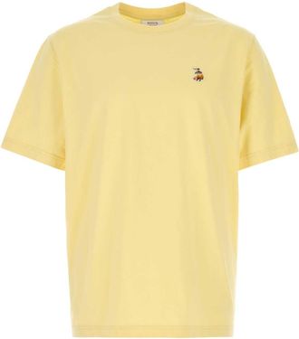 Maison Kitsun&eacute; Yellow Cotton T Shirt