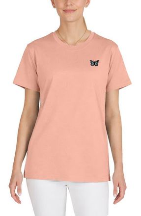 Dalix Butterfly Womens Relaxed Tee in Terracotta at Nordstrom, Size Xx-Large