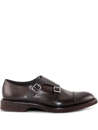 Doucal's leather monk shoes - Brown