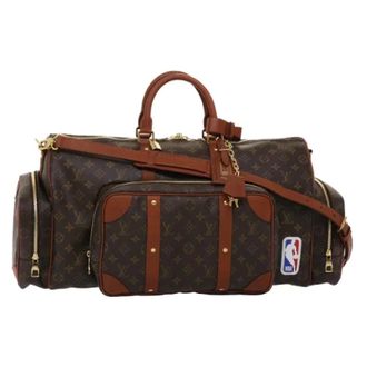 Louis Vuitton Pre-owned Borsa Weekend in Tela - - Pre-owned - Donna - Marrone - ONE SIZE