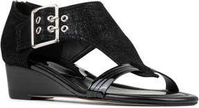 Donald J Pliner Mid Wedge Sandal in Black at Nordstrom Rack, Size 5.5