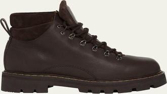 Loro Piana Mens Beinn Walk Leather Winter Lace-Up Boots