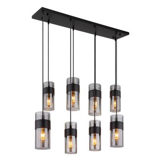 Globo Lighting L&aacute;mpara Colgante - Scarfina - Negro - Vidrio Vidrio - Globo