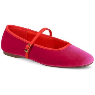 Birdies The Hummingbird Mary Jane in Hot Pink Velvet at Nordstrom, Size 9.5
