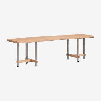 Sklum Banco 170 Cm En Madera De Mango Y Acero Osaka Sklum