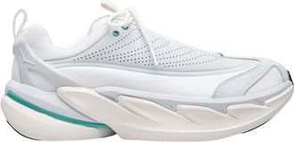 Hoka One One Nabuk Leren Chunky Sole Sneakers - Heren - Hardloopschoenen - Wit - 37 EU - Leer - Fitness