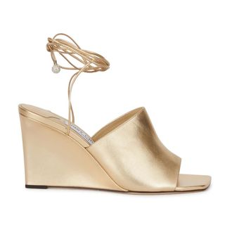 Jimmy Choo London Wedges, female, Yellow, 3 UK, Elyna 85 Wedge Sandals