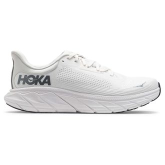 Hoka One One Hoka Arahi 7 Textile Mens Comfort Trainers - UK 9 - US 9.5 Men - EU 43 1/3 - Blanc De Blanc Steel Wool - Size:UK 9