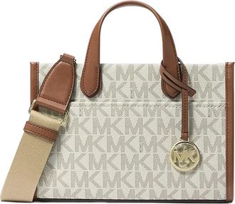 Michael Kors Gigi Small East West Messenger Bag - Dames - Handtassen - Beige - ONE Size - Leer - Tassen
