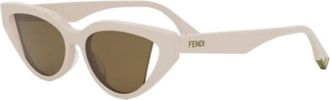Fendi Ladies Black Cat Eye Sunglasses FE40009I 57J