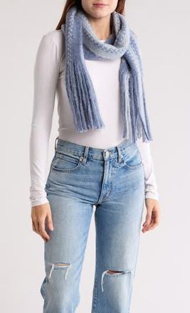 La Fiorentina Plush Scarf in Blue at Nordstrom Rack