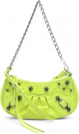 Balenciaga Borsa a mano Le Cagole BB mini goffrata effetto coccodrillo 2010-2025 - Giallo