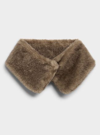 Simons Womens Faux-fur faux collar